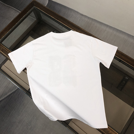 フェンディコピー  刺繍ロゴデザイン半袖Tシャツ