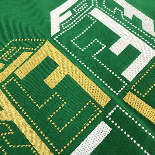 フェンディコピー  刺繍ロゴデザイン半袖Tシャツ