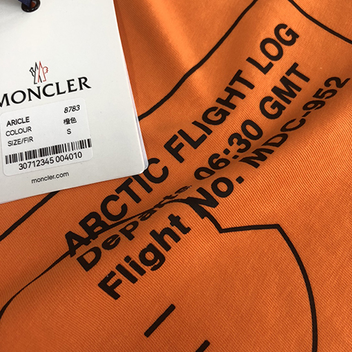 モンクレール プリントロゴデザイン半袖Tシャツ