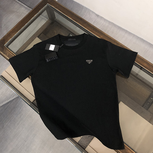 プラダスーパーコピー 新しいファッションラウンドネック半袖Tシャツ