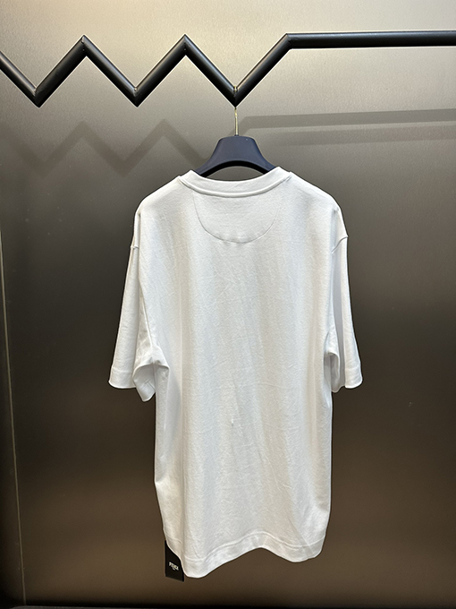 フェンディコピー メタリックFマーク半袖Tシャツ