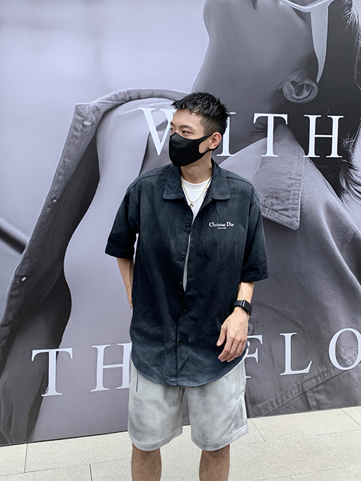 ディオール   洗濯グラデーション古い半袖シャツ
