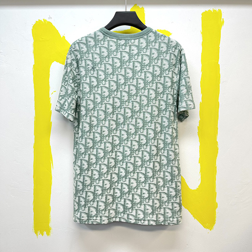 ディオールスーパーコピー タオル刺繍平織りニット生地半袖Tシャツ