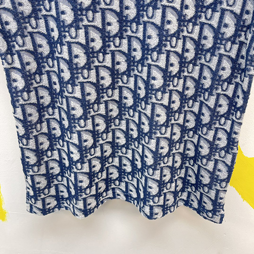 ディオールスーパーコピー タオル刺繍平織りニット生地半袖Tシャツ