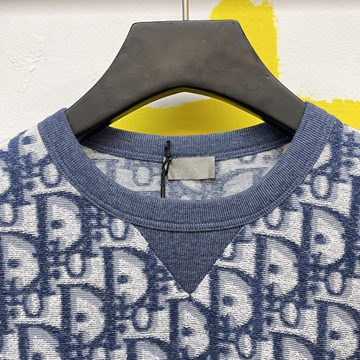 ディオールスーパーコピー タオル刺繍平織りニット生地半袖Tシャツ