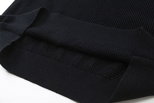 プラダ 新しい刺繍シルクコットンブレンドメッシュカットニットコットンラペル半袖ポロシャツ