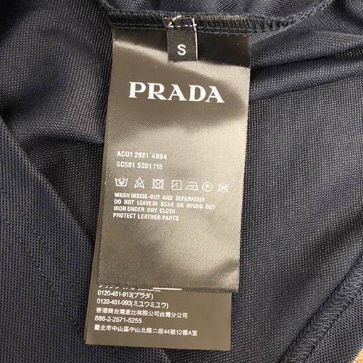 プラダ 新しい襟の半袖ポロシャツ
