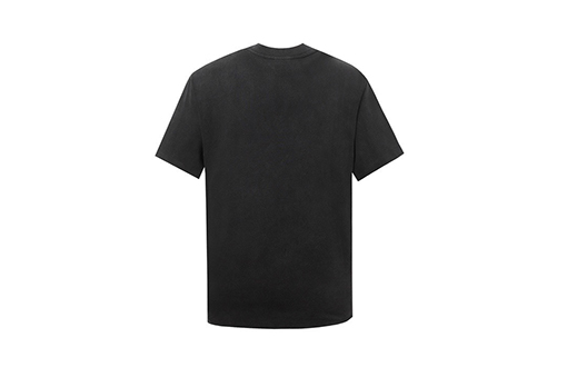 Balenciaga X Adidas アルファベット刺繍ロゴウォッシュブラック半袖Tシャツ