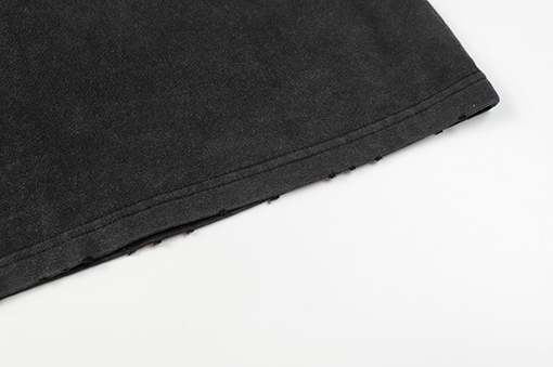バレンシアガ 白インク直噴デジタルプリント磨耗技術半袖Tシャツ