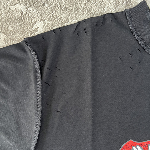 バレンシアガ 城のプリントクラフト半袖Tシャツ
