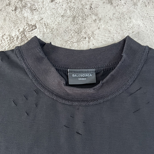 バレンシアガ 城のプリントクラフト半袖Tシャツ
