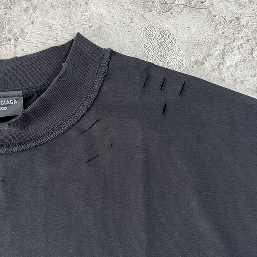 バレンシアガ 城のプリントクラフト半袖Tシャツ
