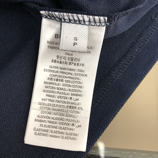 バーバリー 胸偽ポケットパターンデザイン半袖ラペルポロシャツ