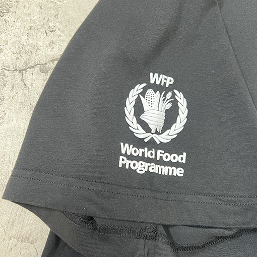 バレンシアガ 食糧プリントラウンドネック半袖Tシャツ