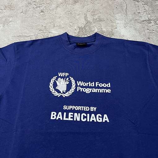 バレンシアガ  新しい世界の食糧半袖Tシャツ