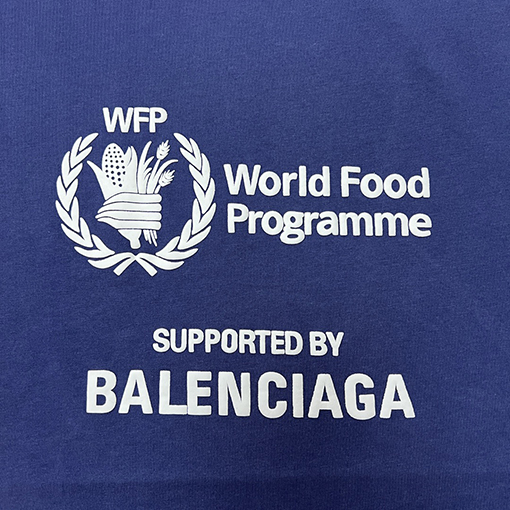 バレンシアガ  新しい世界の食糧半袖Tシャツ