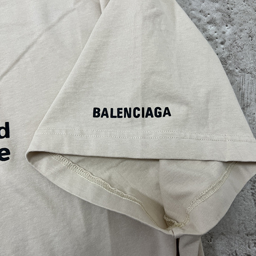 バレンシアガ  新しい世界の食糧半袖Tシャツ