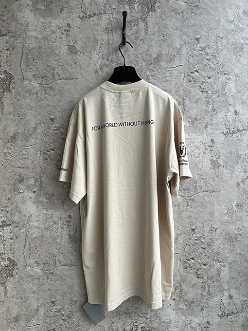 バレンシアガ  新しい世界の食糧半袖Tシャツ