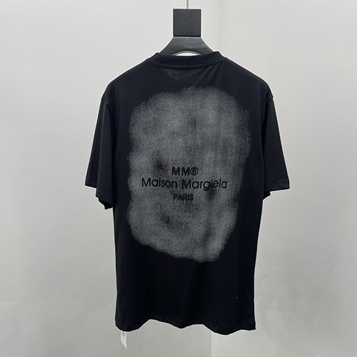 マルタンマルジェラ 前後ロゴ刺繍半袖Tシャツ