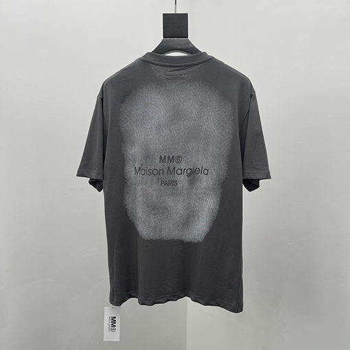 マルタンマルジェラ 前後ロゴ刺繍半袖Tシャツ