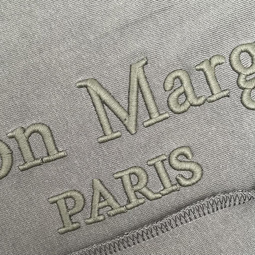 マルタンマルジェラ 前後ロゴ刺繍半袖Tシャツ