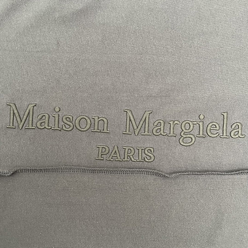 マルタンマルジェラ 前後ロゴ刺繍半袖Tシャツ