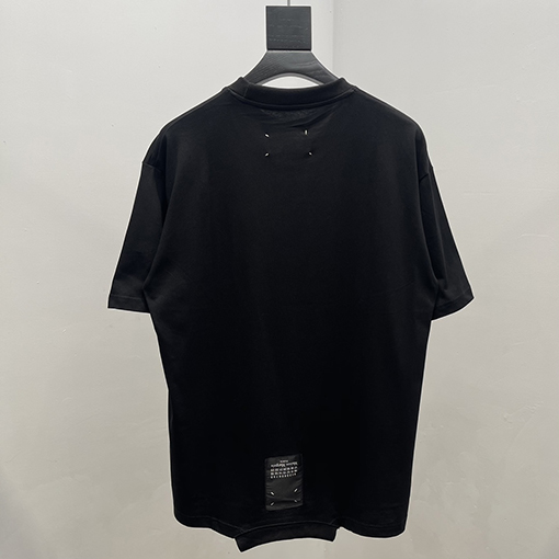 マルタンマルジェラ 前後ロゴ刺繍半袖Tシャツ
