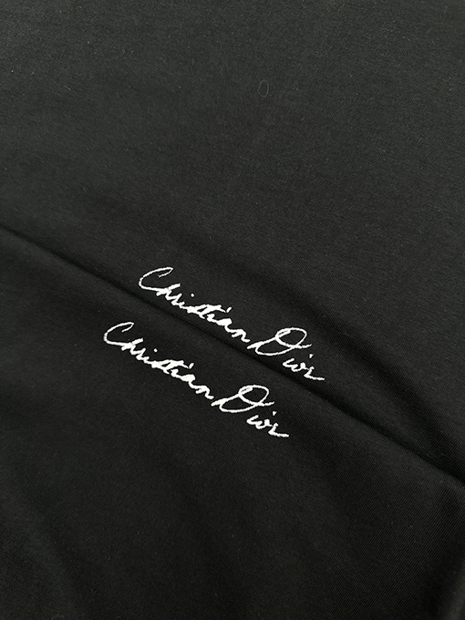 ディオール   新しい手書きのスズランプリント半袖Tシャツ