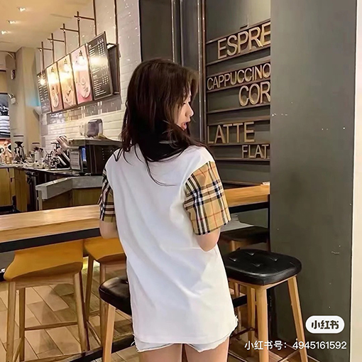 バーバリースーパーコピー クラシックスリーブステッチ半袖Tシャツ
