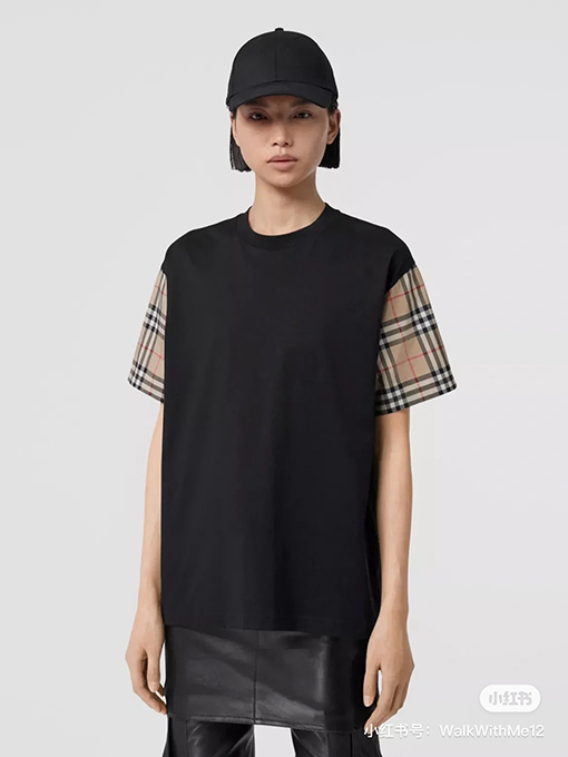 バーバリースーパーコピー クラシックスリーブステッチ半袖Tシャツ