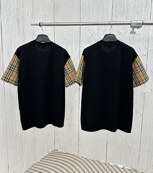 バーバリースーパーコピー クラシックスリーブステッチ半袖Tシャツ