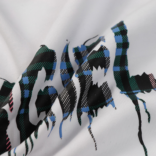 マルタンマルジェラ 新しいデジタルカラーチェック柄3 Dグループリント半袖Tシャツ