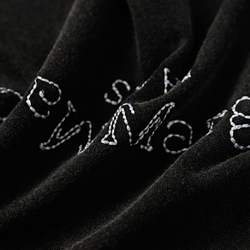 マルタンマルジェラ 水を洗って塩を炒める前に刺繍プリント半袖Tシャツ