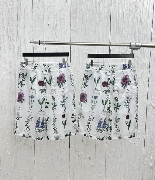 ディオールコピー   新しい花柄シャツ花柄桑シルクパンツ