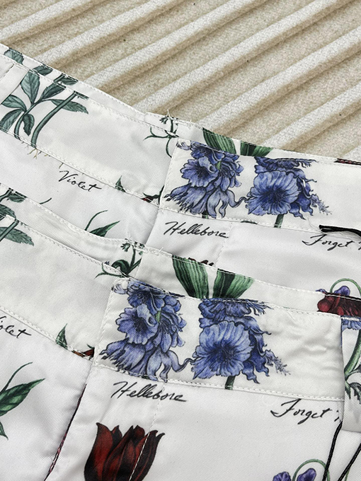 ディオールコピー   新しい花柄シャツ花柄桑シルクパンツ