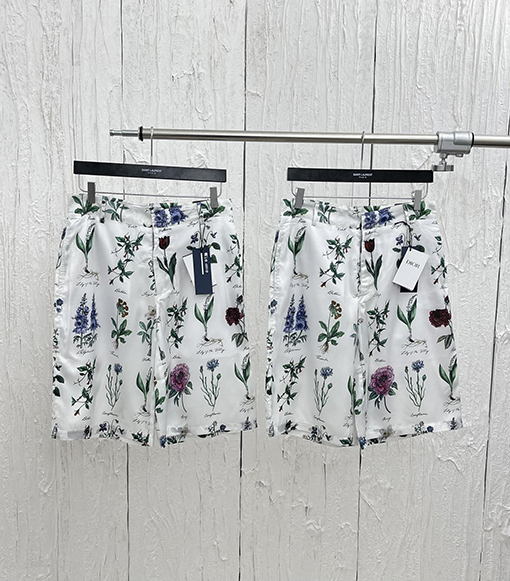 ディオールコピー   新しい花柄シャツ花柄桑シルクパンツ