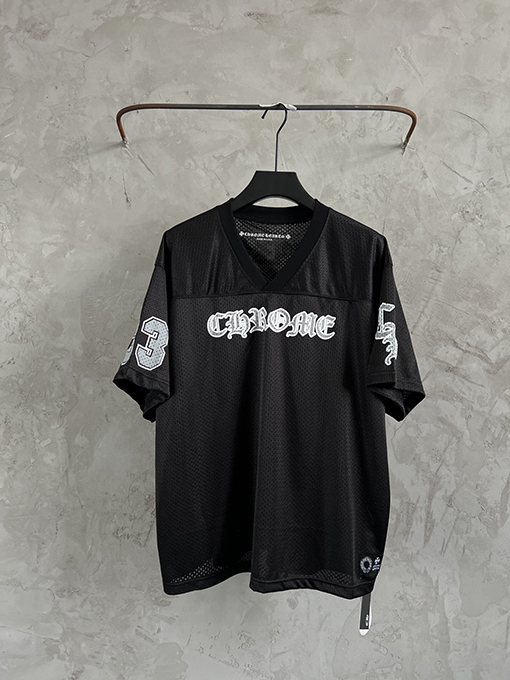 クロムハーツ   ベースボール服ファッション落書きアイスホッケー半袖Tシャツ