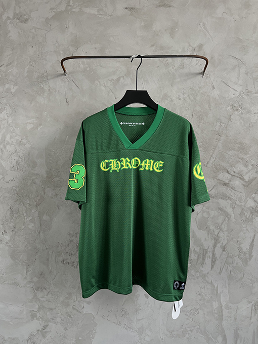 クロムハーツ   ベースボール服ファッション落書きアイスホッケー半袖Tシャツ