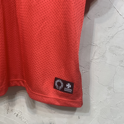 クロムハーツ 新しいサンスクリット文字プリント落書きアイスホッケー服半袖Tシャツ