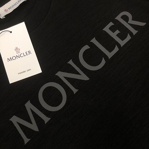 モンクレール   新しい立体ロゴ文字プリントゆったり半袖Tシャツ