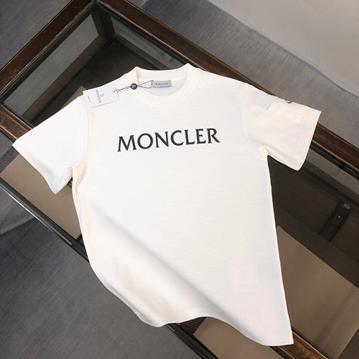 モンクレール   新しい立体ロゴ文字プリントゆったり半袖Tシャツ