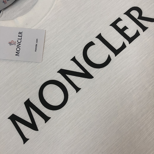 モンクレール   新しい立体ロゴ文字プリントゆったり半袖Tシャツ