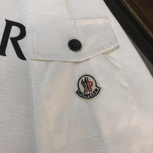 モンクレール   新しい立体ロゴ文字プリントゆったり半袖Tシャツ