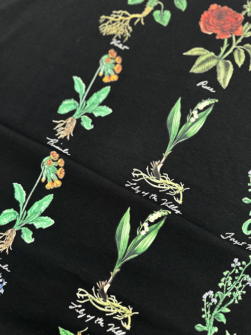 ディオール   新しい植物標本プリント半袖Tシャツ