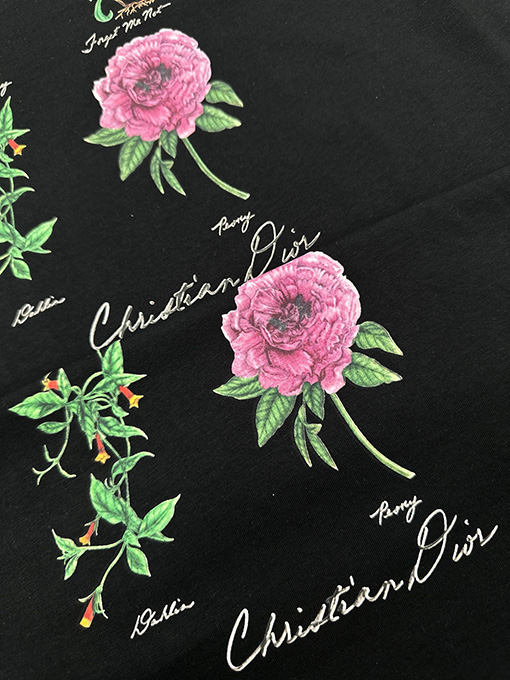 ディオール   新しい植物標本プリント半袖Tシャツ