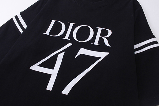 ディオール  47番プリントパッチワーク半袖Tシャツ