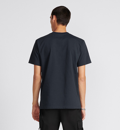 ディオール 1947刺繍ロゴアルファベット半袖Tシャツ