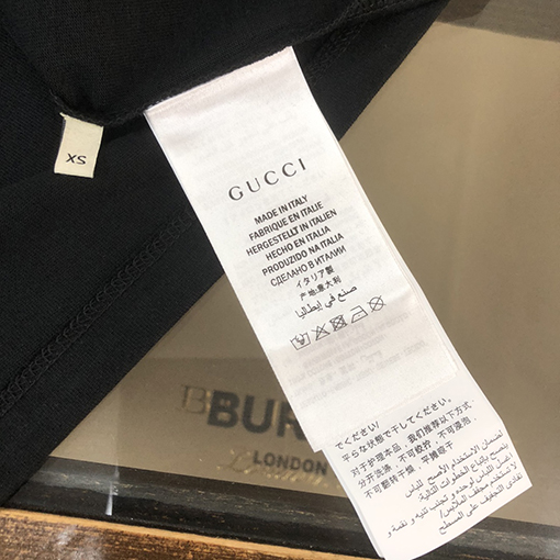 グッチ 新しいロゴパターンプリントデザイン半袖Tシャツ