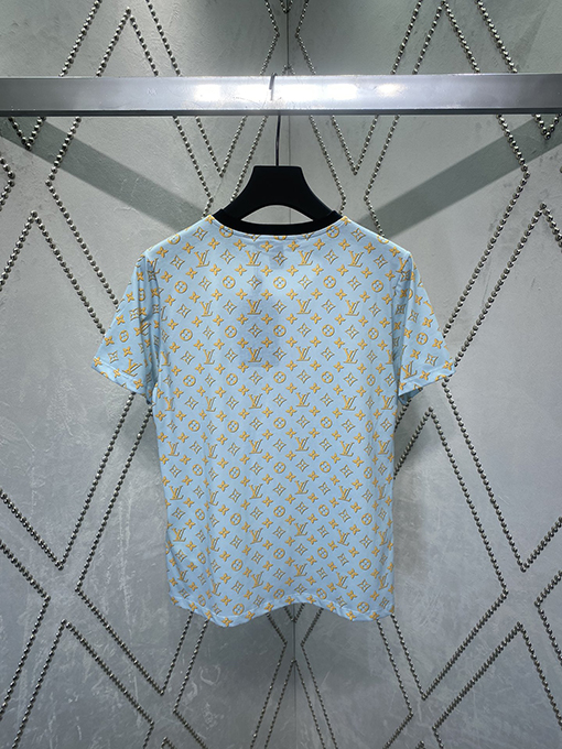 ルイヴィトン  新しい循環古いプリント半袖Tシャツ