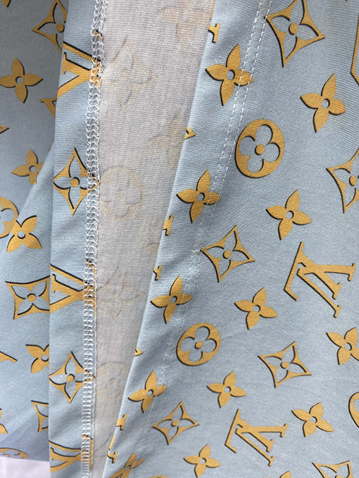 ルイヴィトン  新しい循環古いプリント半袖Tシャツ